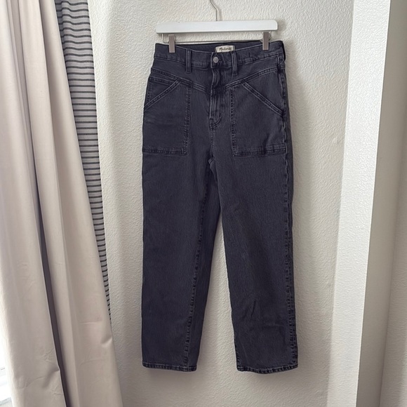 Madewell The Perfect Wide Leg Vintage Jeans Womens Size 28 Black - Picture 1 of 7
